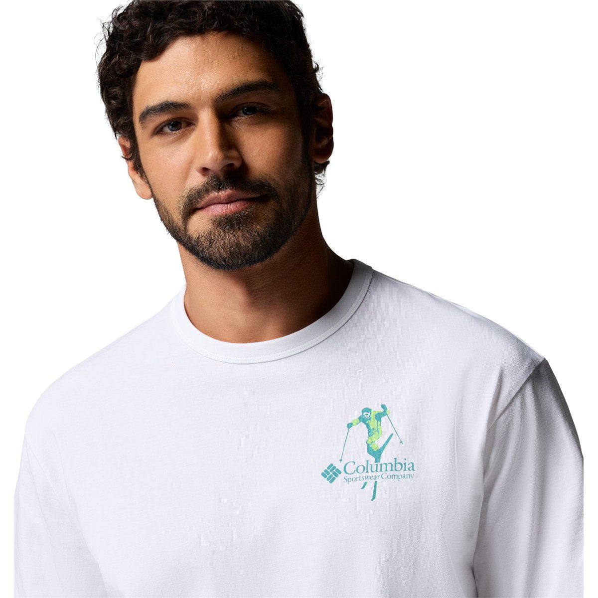 Columbia Heavyweight Back Graphic t-shirt, herre (White)