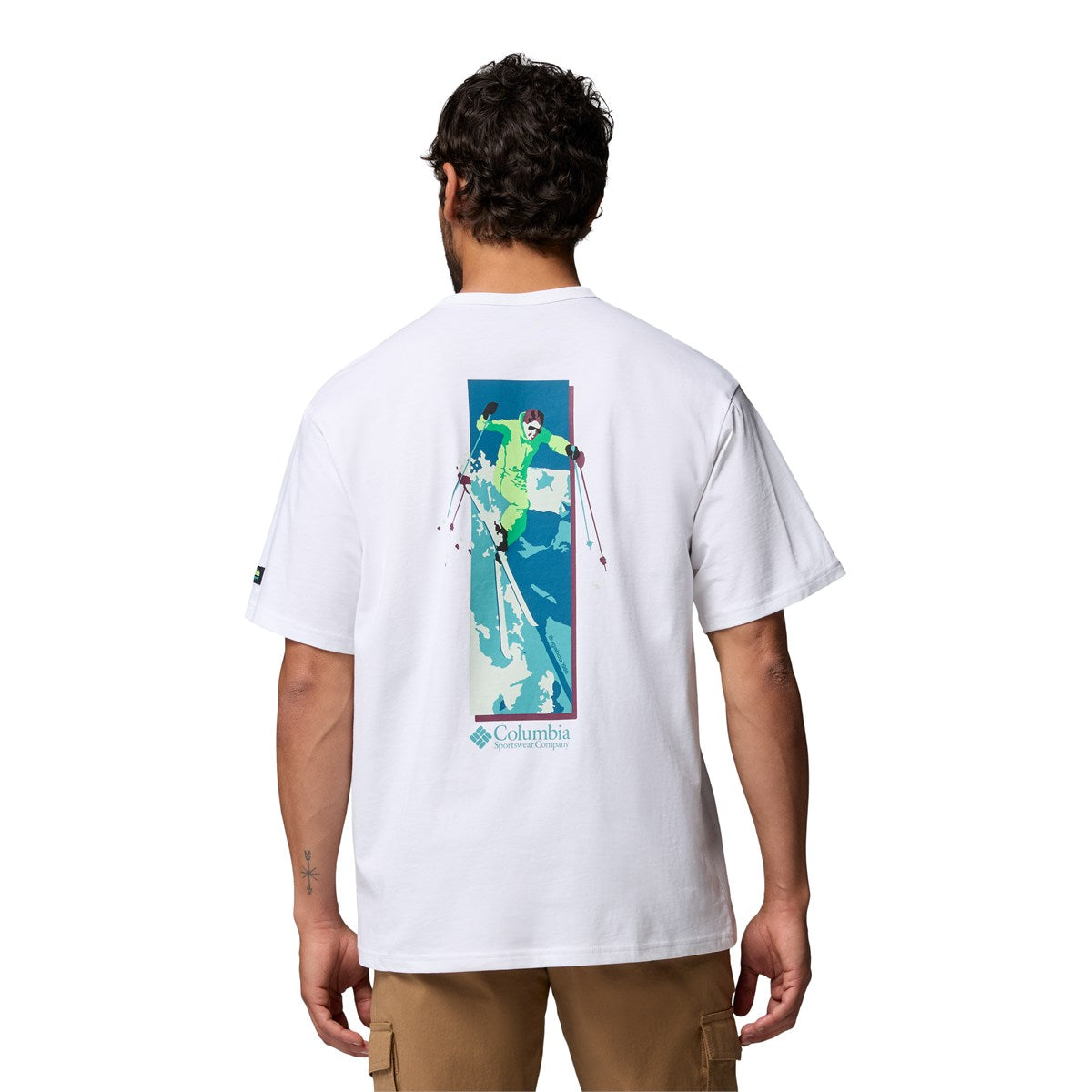 Columbia Heavyweight Back Graphic t-shirt, herre (White)