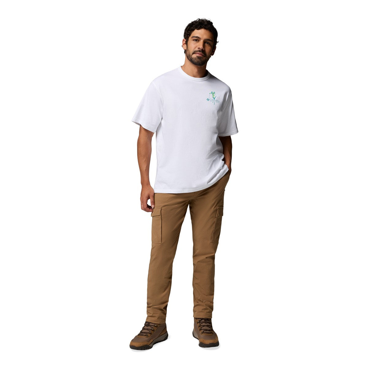 Columbia Heavyweight Back Graphic t-shirt, herre (White)