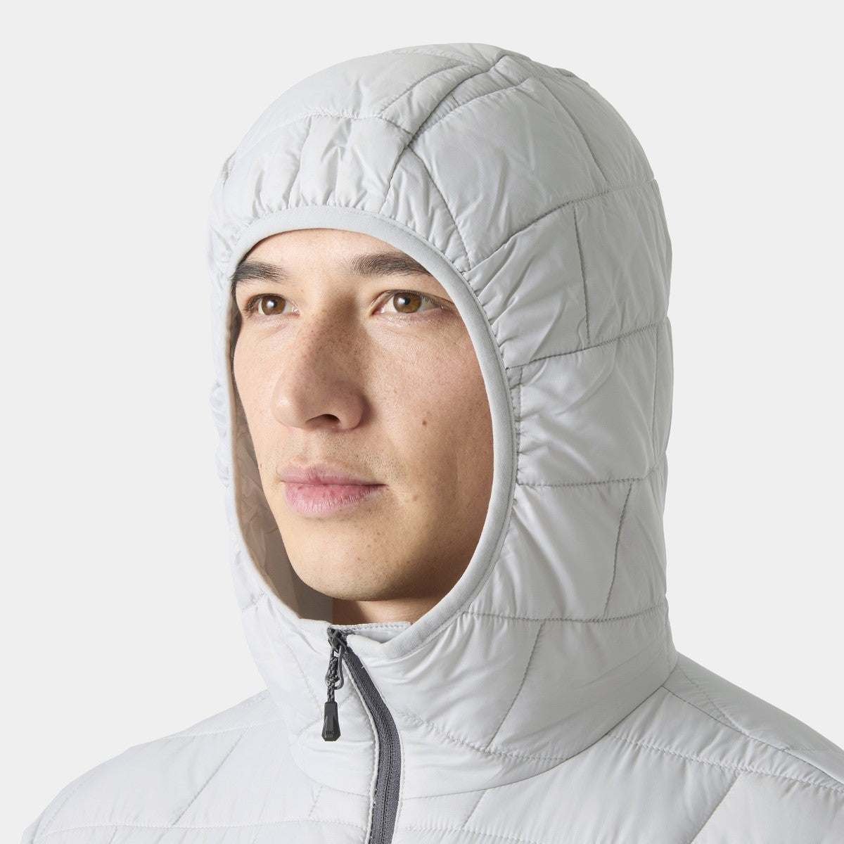Helly Hansen Lifaloft Pullover Hood dunjakke, herre (Grey Fog)