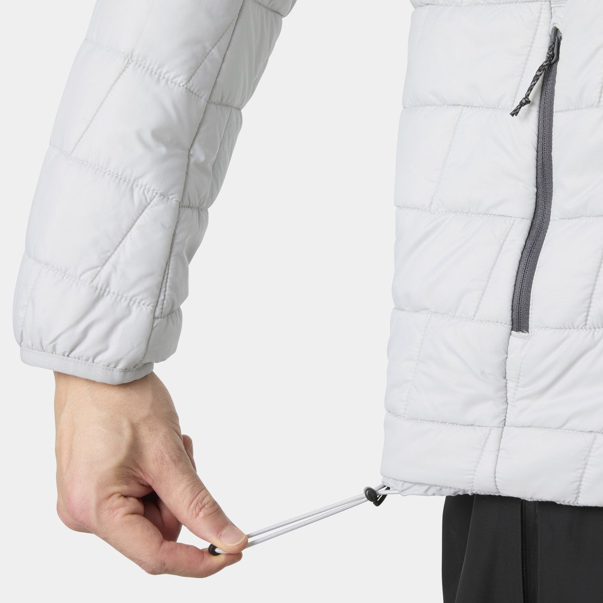 Helly Hansen Lifaloft Pullover Hood dunjakke, herre (Grey Fog)