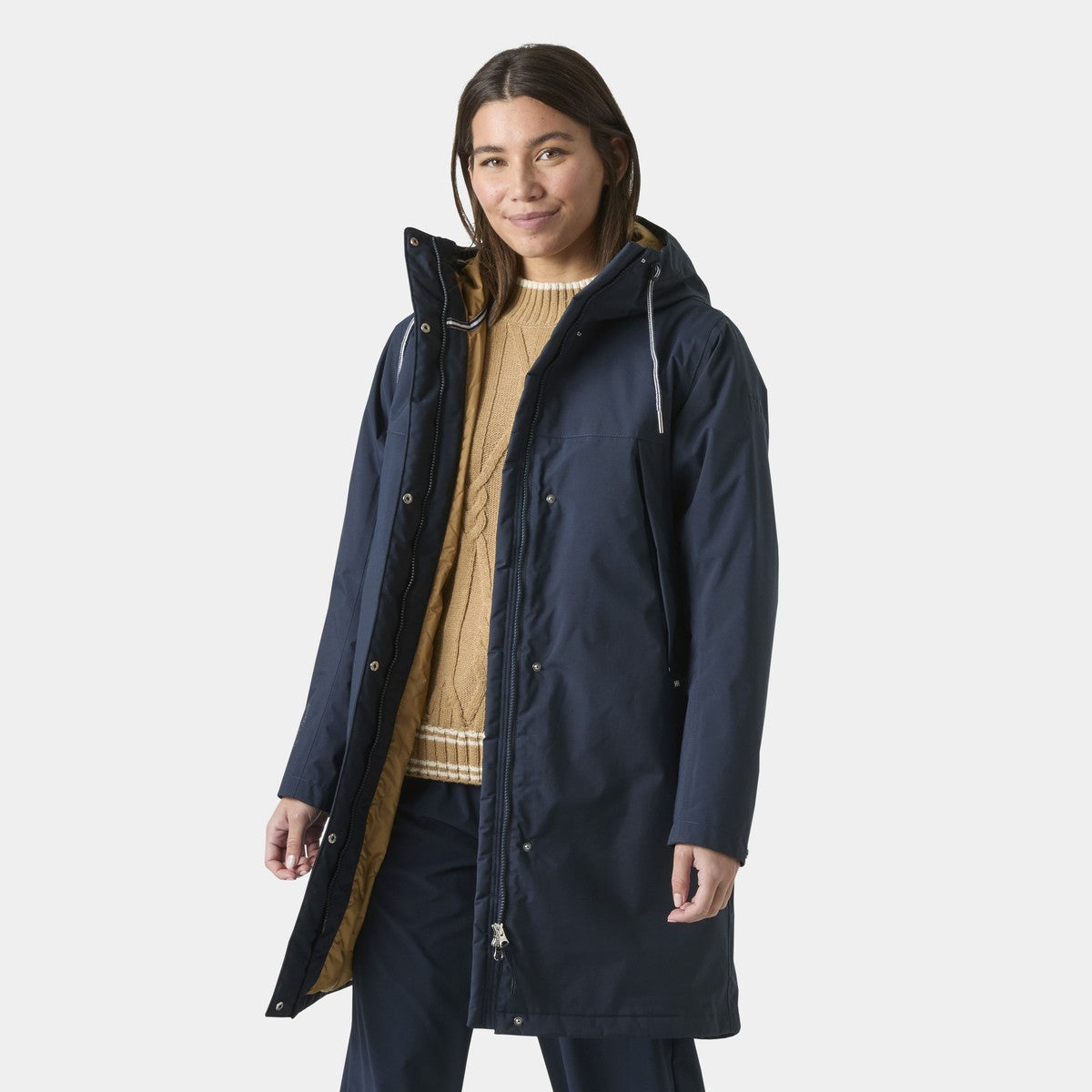 Helly Hansen Hvaler Insulated regnfrakke, dame (Navy)