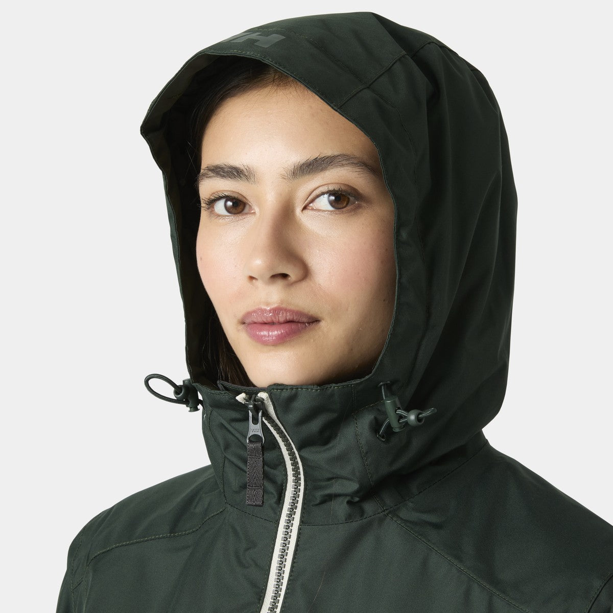 Helly Hansen Long Belfast Winter Regnfrakke, dame (Dark Jungle)