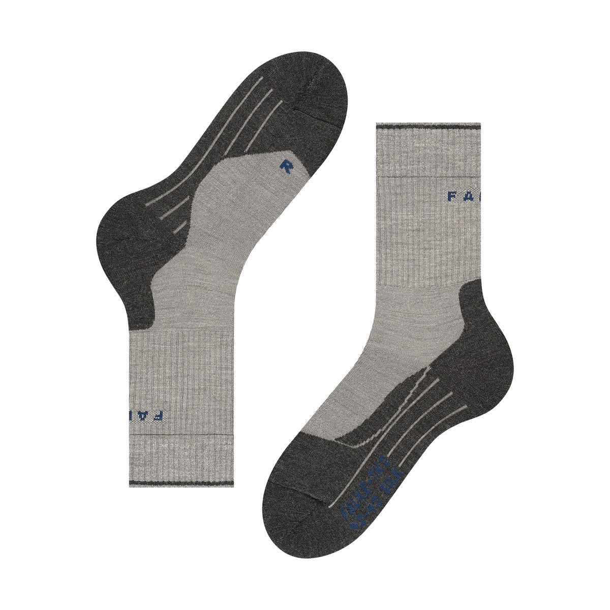 Falke TK2 Explore Wool/Silk vandresokker, dame (Light Grey)