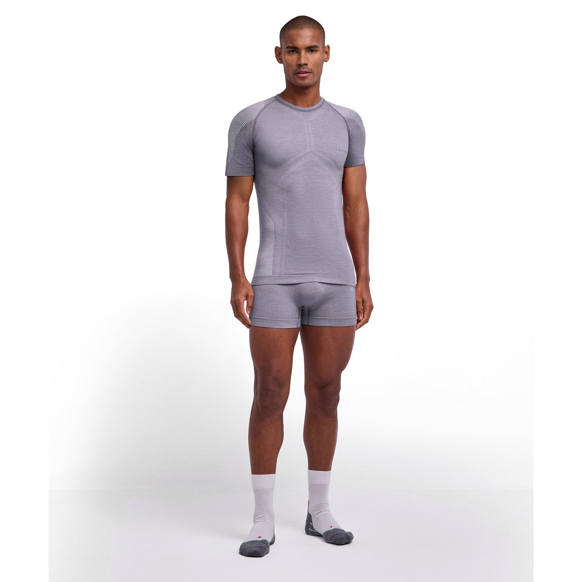 Falke Wool-Tech Light T-shirt, herre (Grey Heather)