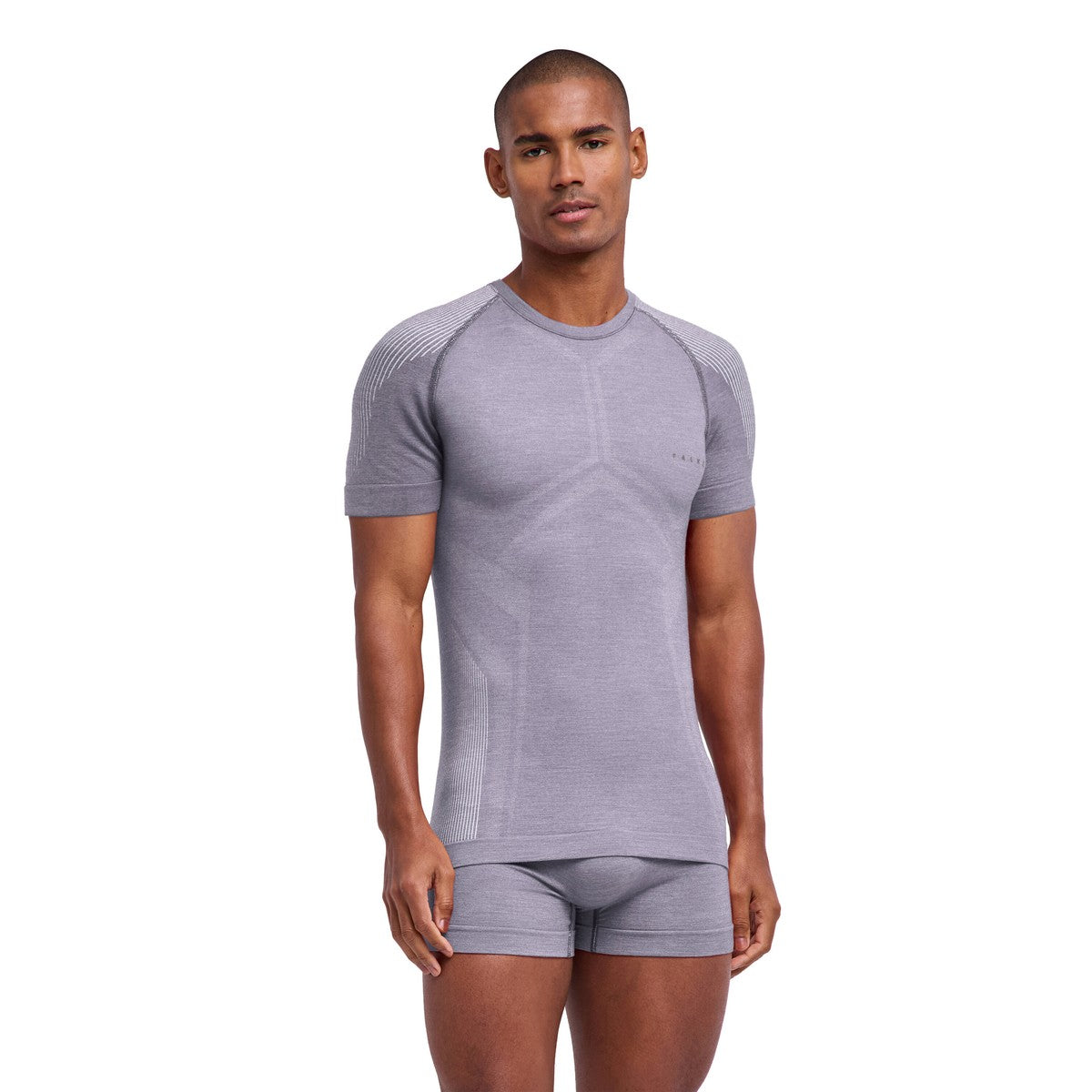 Falke Wool-Tech Light T-shirt, herre (Grey Heather)