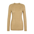Falke Wool-Tech Long-Sleeve uldundertrøje, dame (Straw)