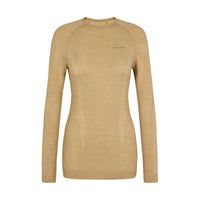 Falke Wool-Tech Long-Sleeve uldundertrøje, dame (Straw)