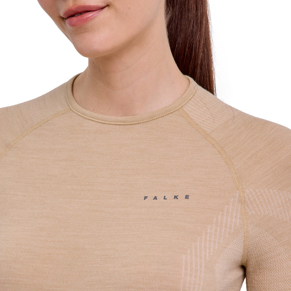 Falke Wool-Tech Long-Sleeve uldundertrøje, dame (Straw)