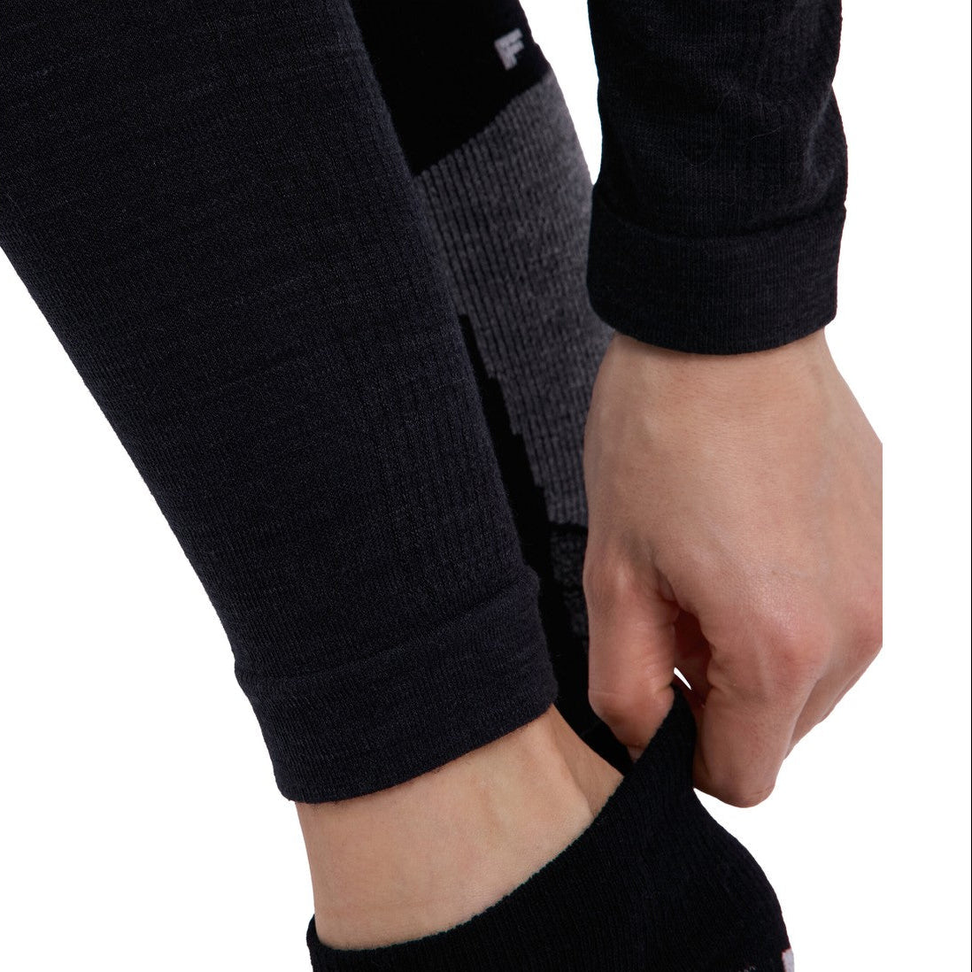 Falke Wool-Tech Long Tights skiundertøj, dame (Black)