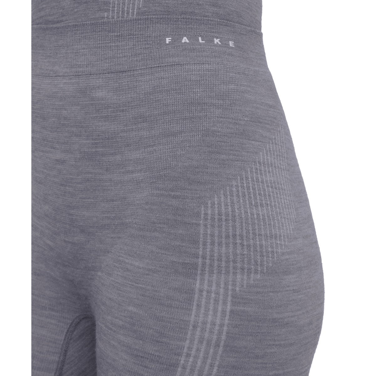Falke Wool-Tech Long Tights skiundertøj, dame (Grey Heather)