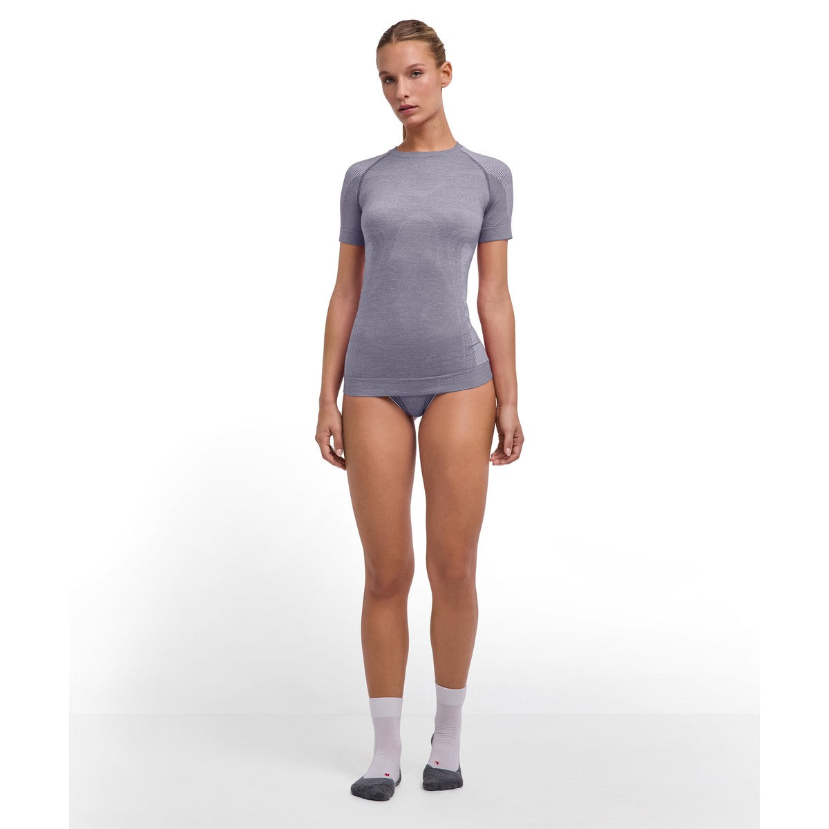 Falke Wool-Tech Light T-shirt, dame (Grey Heather)