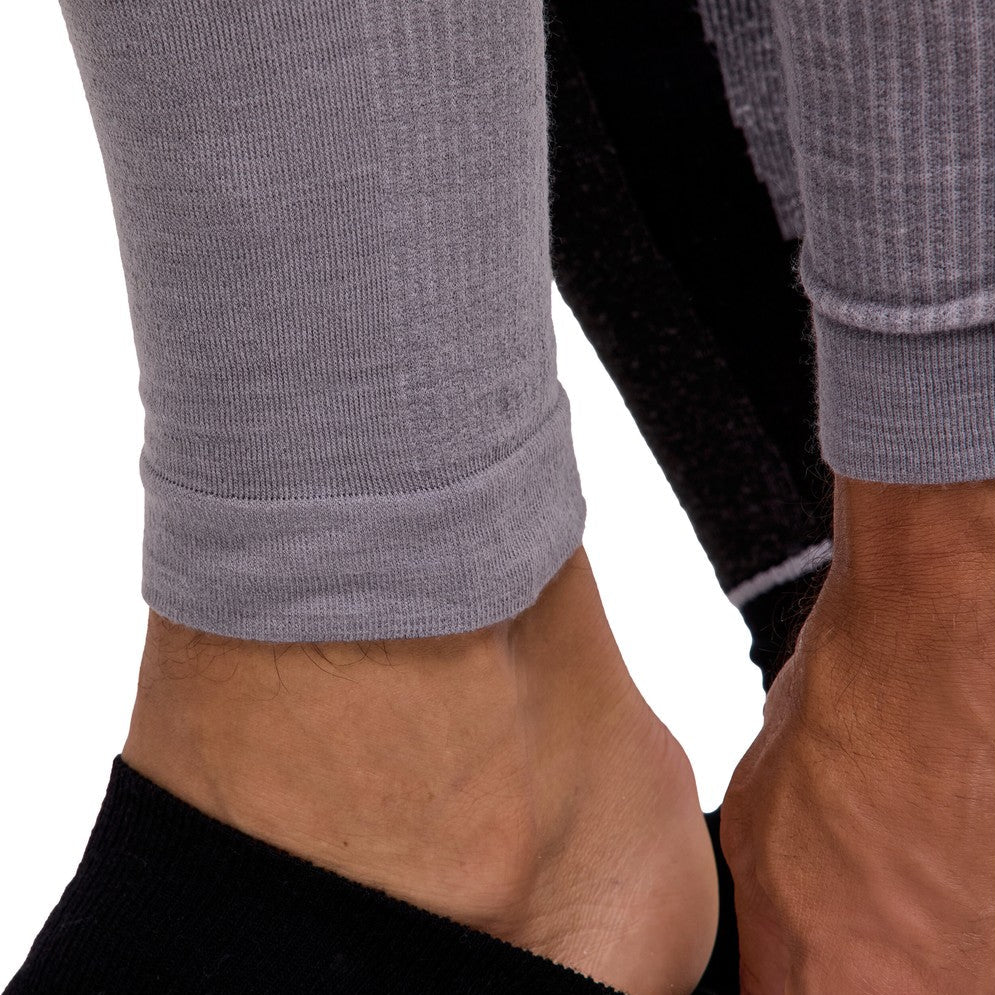 Falke Wool-Tech Long Tights uldundertøj, herre (Grey Heather)