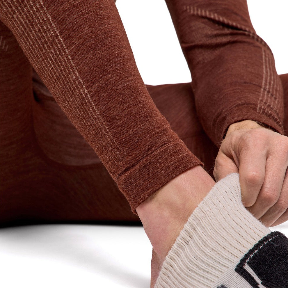 Falke Wool-Tech Long Tights uldundertøj, herre (Chestnut)