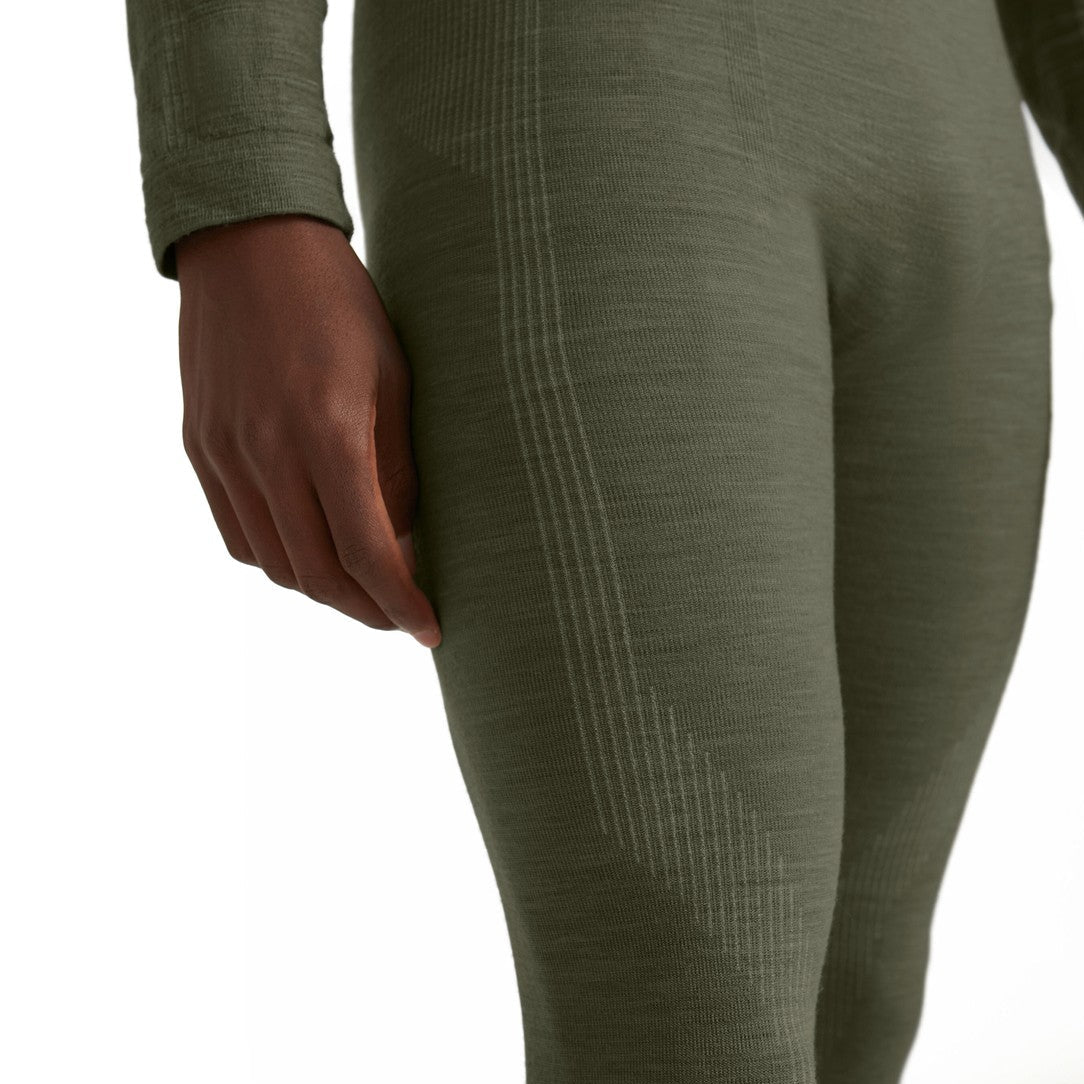 Falke Wool-Tech Long Tights uldundertøj, herre (Olive)
