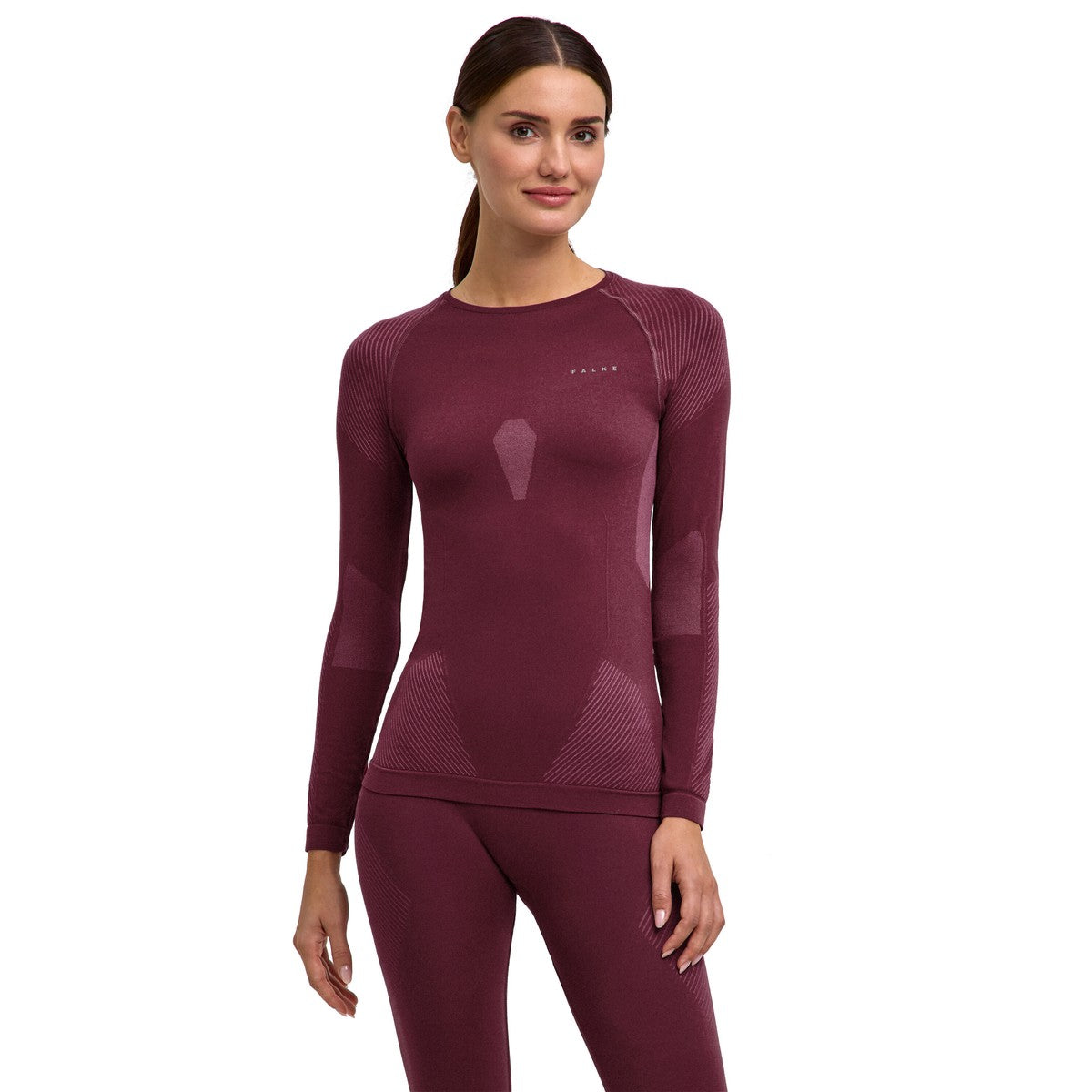Falke Warm Long-Sleeve Trøje, dame (Mahogany)