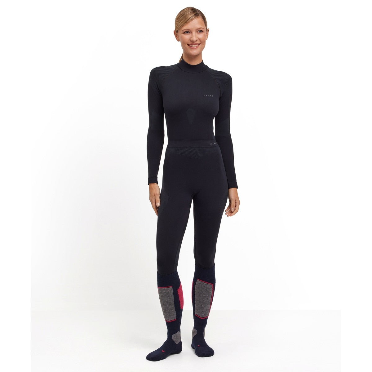 Falke Warm Long Tights skiundertøj, dame (Black)