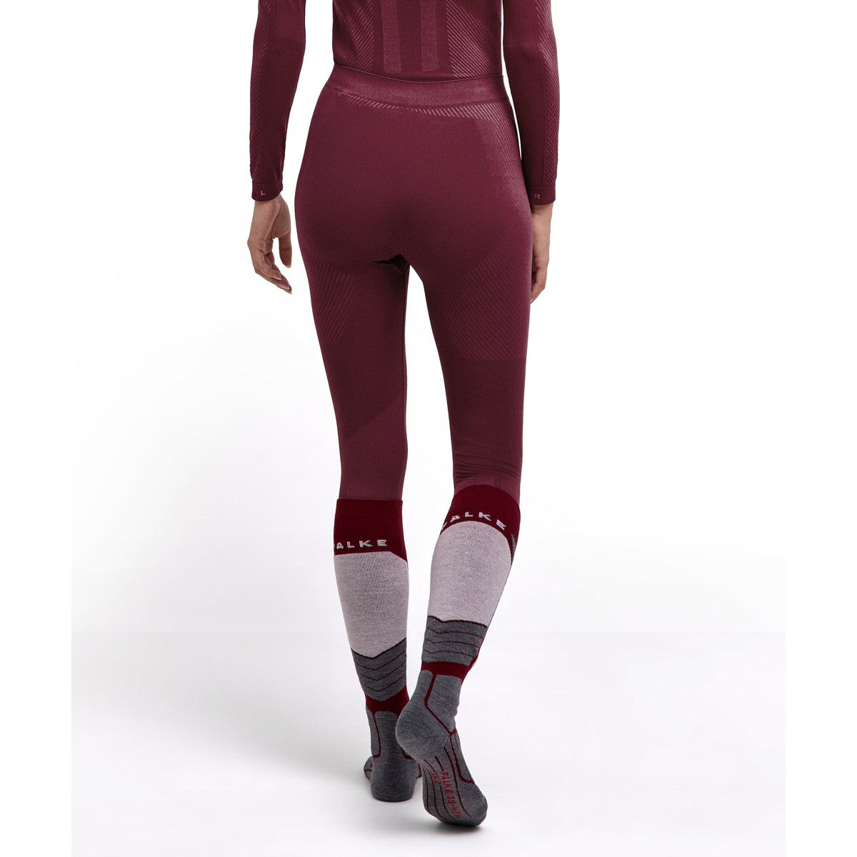 Falke Warm Long Tights skiundertøj, dame (Mahogany)