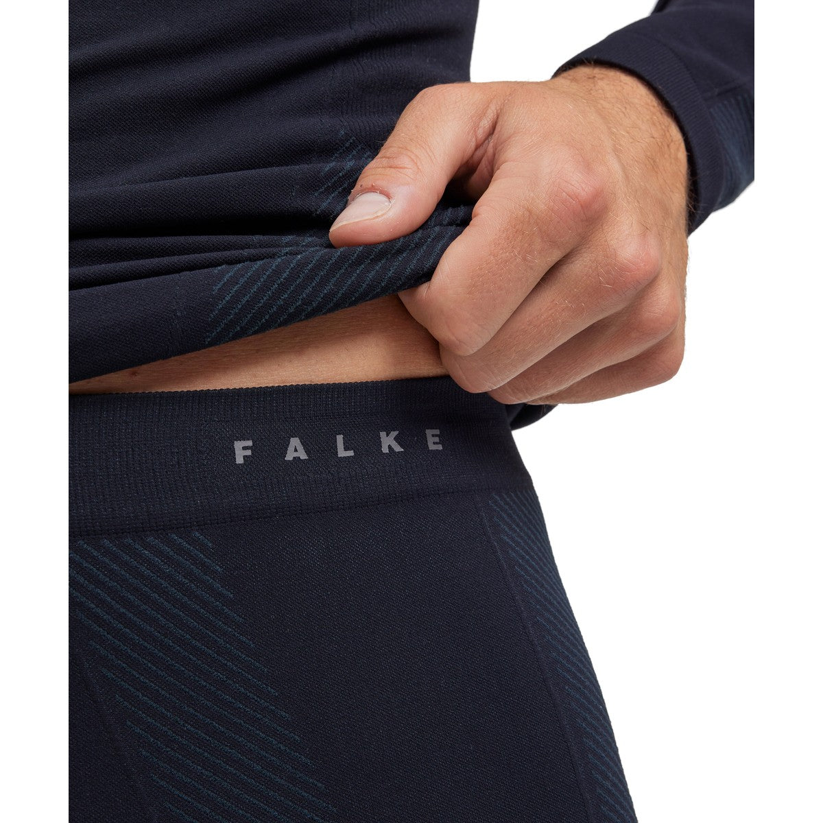 Falke Warm Long Tights lange underbukser, herre (Black)