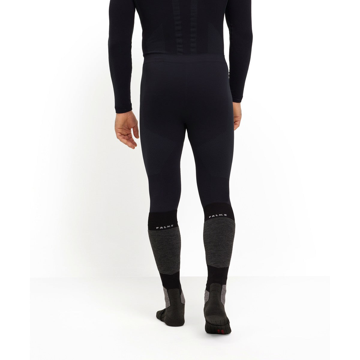 Falke Warm Long Tights lange underbukser, herre (Black)