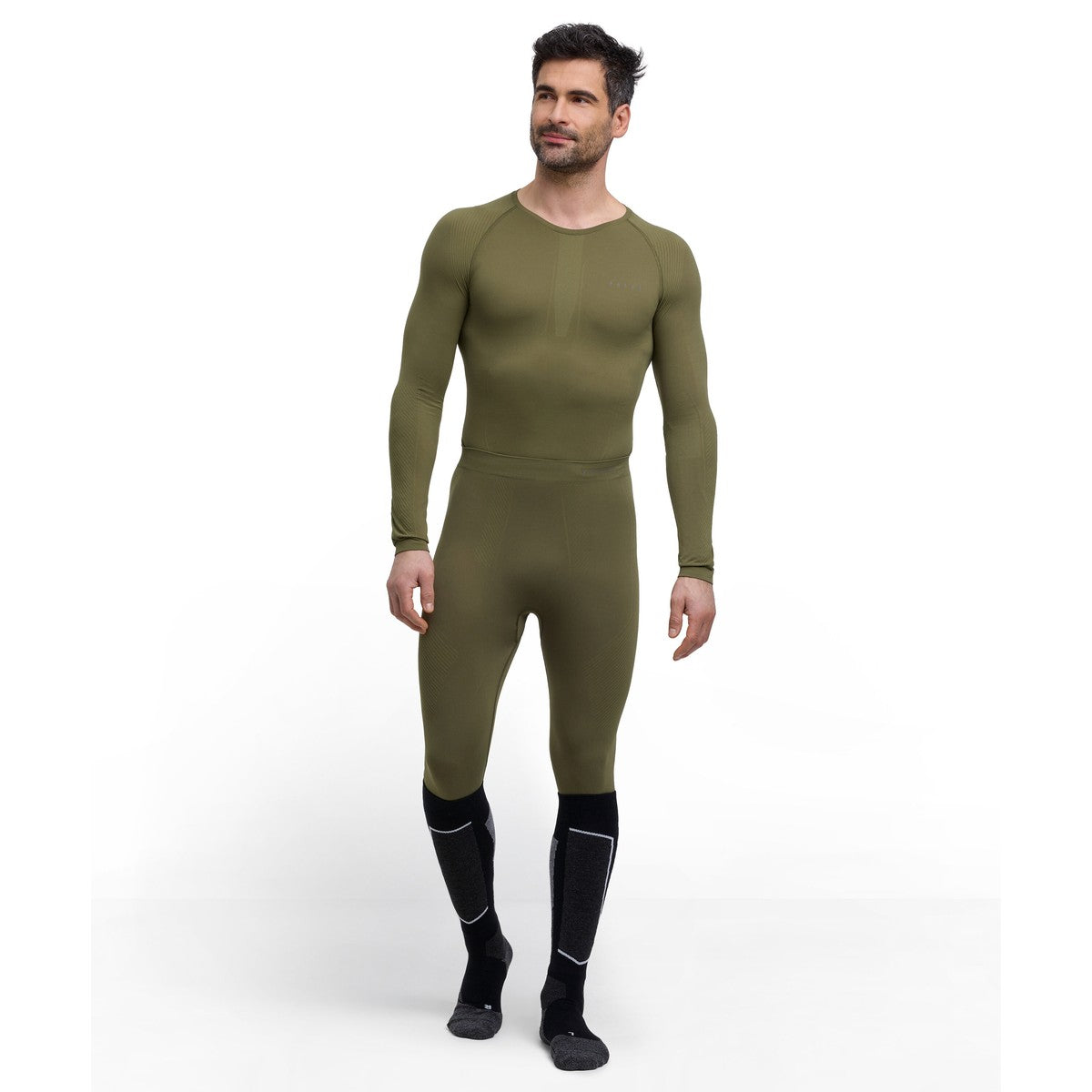 Falke Warm Long Tights lange underbukser, herre (Herb)