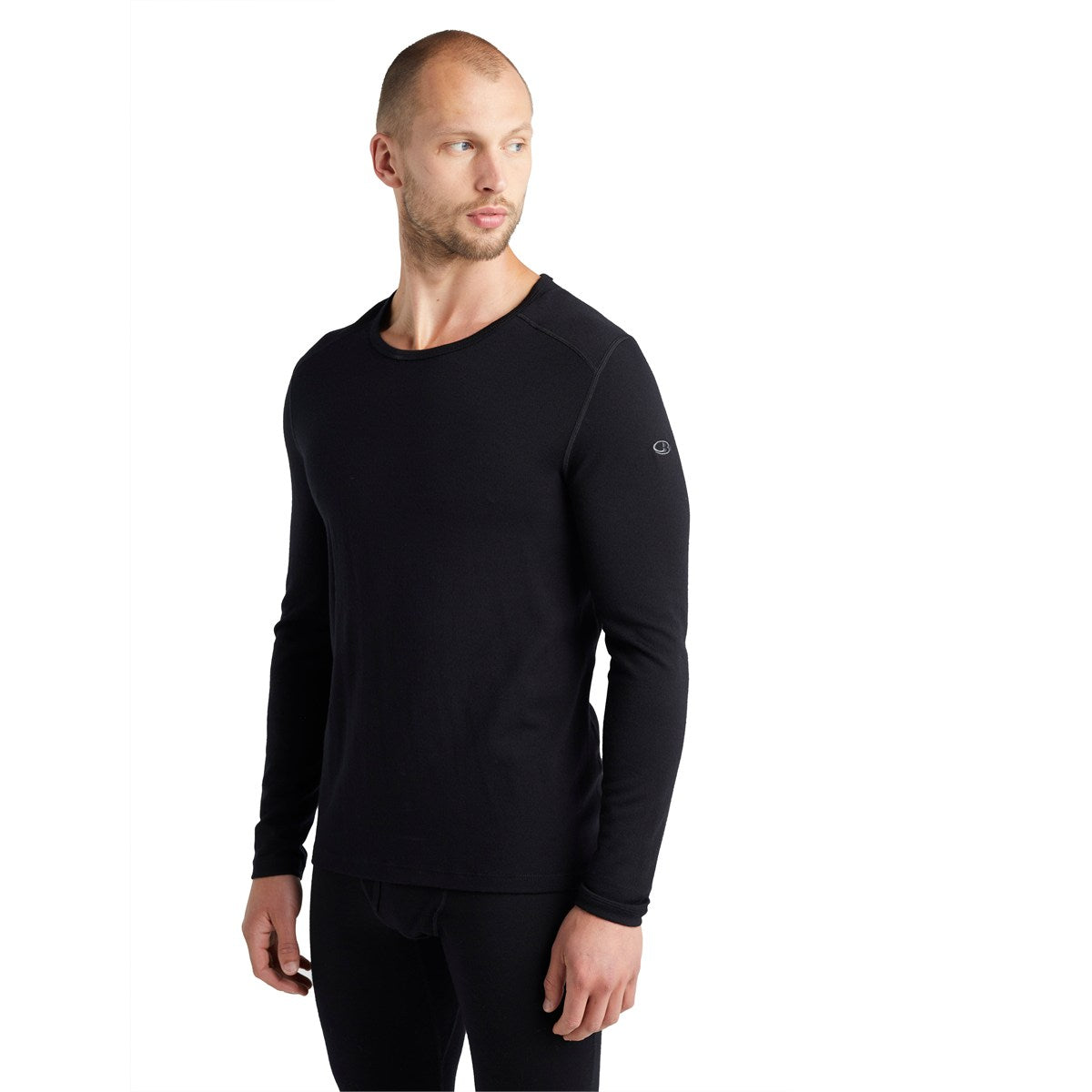 Icebreaker 260 Tech Crewe langærmet uldtrøje, herre (Black)