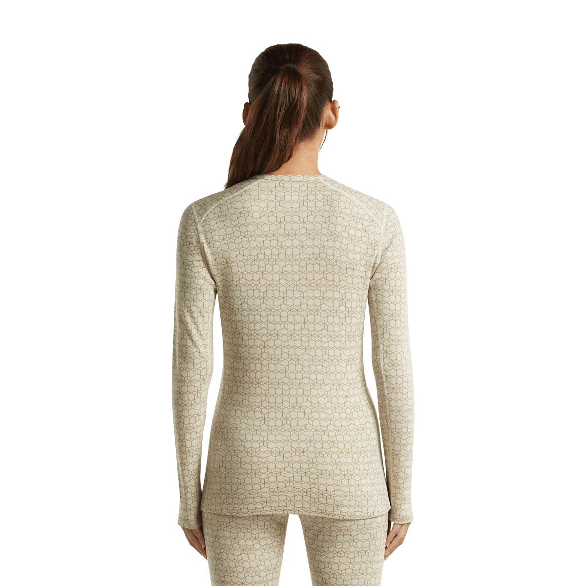 Icebreaker 260 Tech Vertex LS Crewe merinotrøje, dame (Undyed Cumin J)