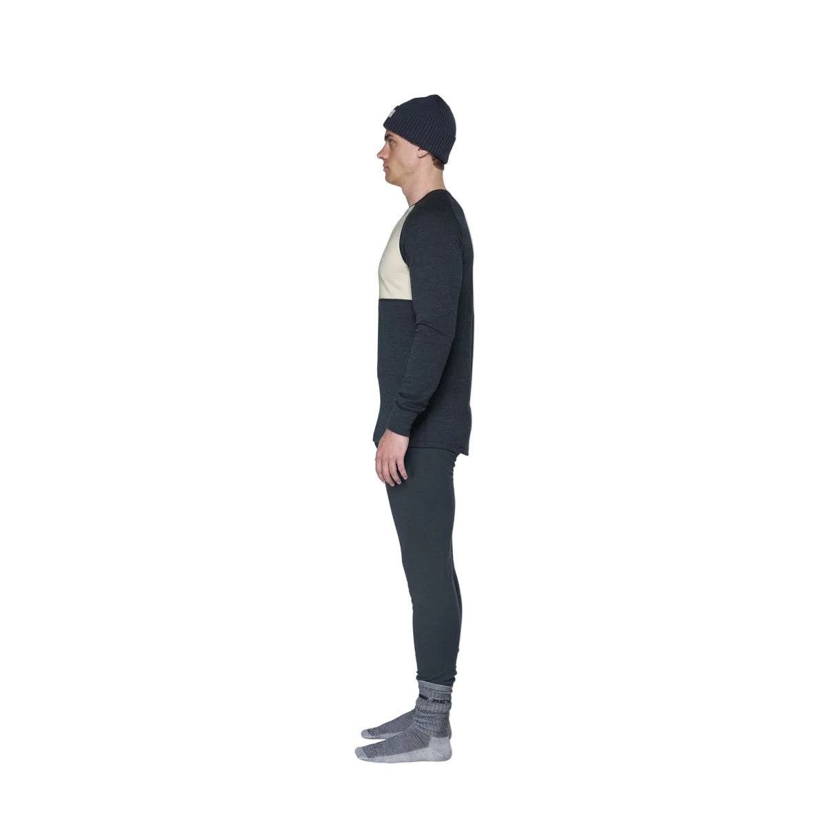 Devold Exp. Silk Crew uldundertrøje, herre (Ink/Offwhite)