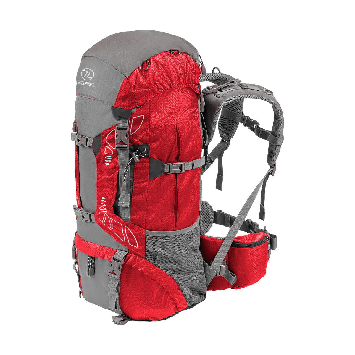 Highlander Discovery rygsæk 65 L (Red)