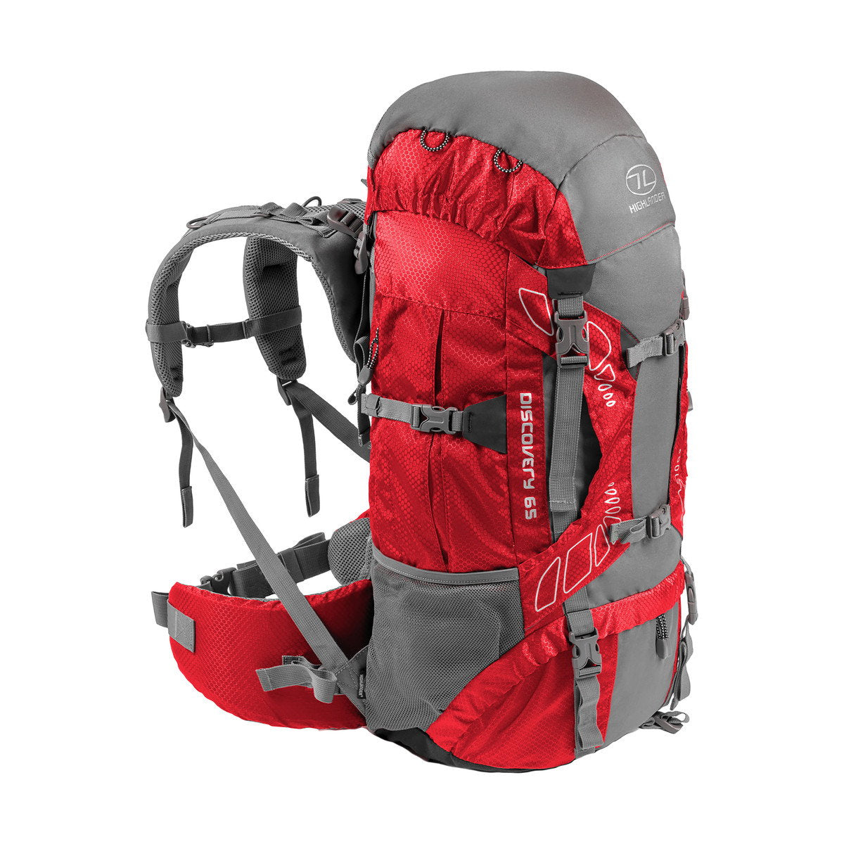Highlander Discovery rygsæk 65 L (Red)