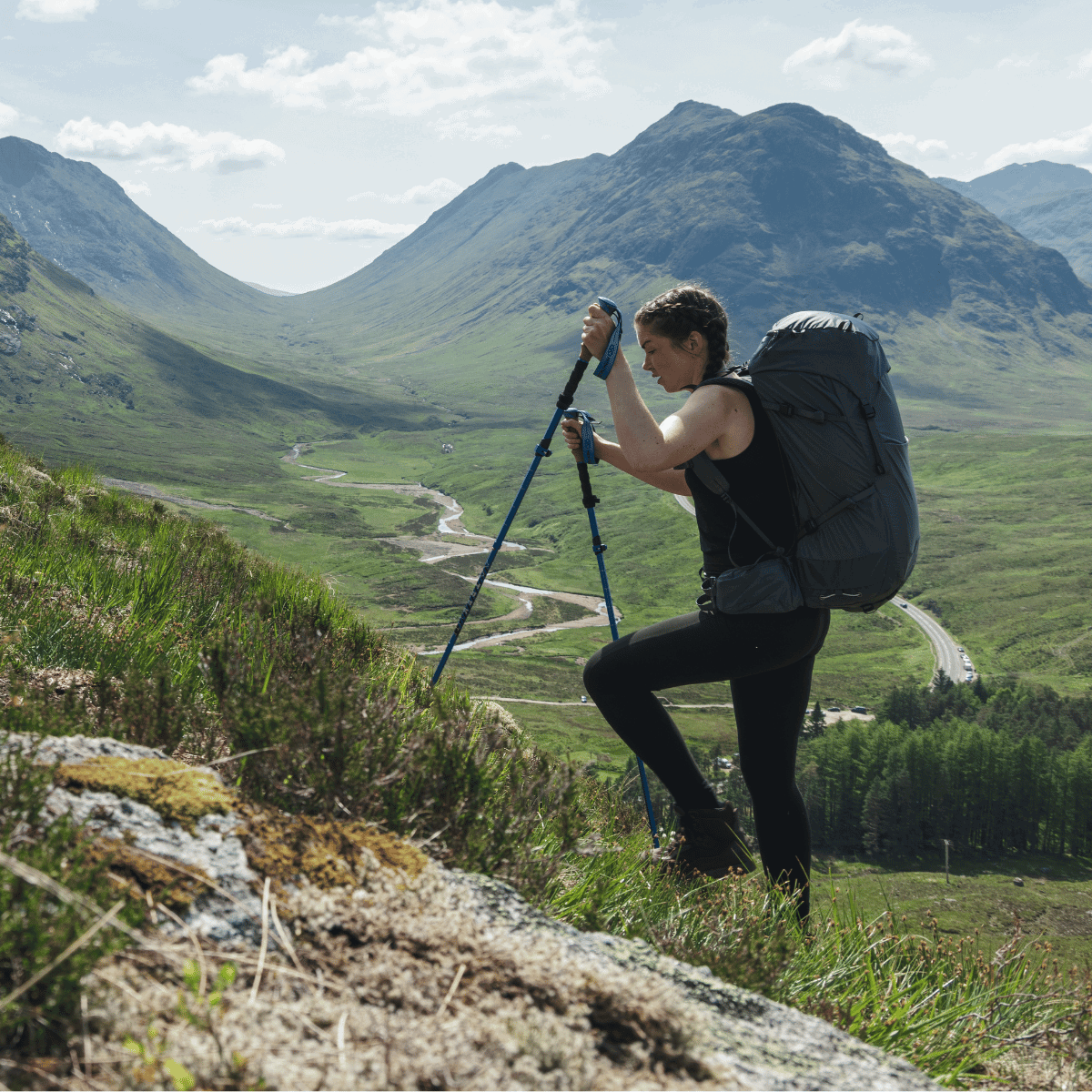 Highlander BEN NEVIS rygsæk 52 L, dame (Grey)