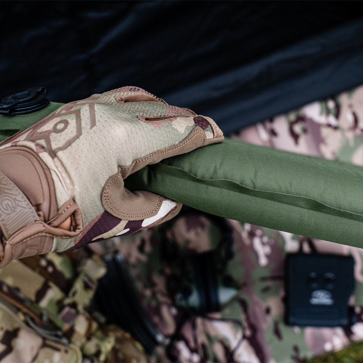 Highlander Kip 50 liggeunderlag, 190 x 64 x 5 cm (Olive Green)