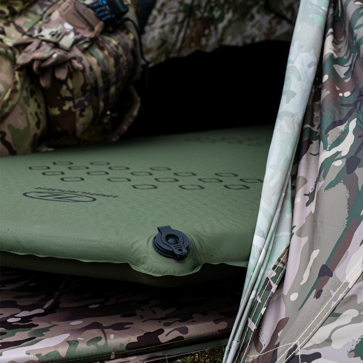Highlander Kip 50 liggeunderlag, 190 x 64 x 5 cm (Olive Green)