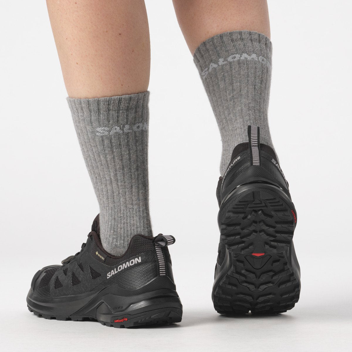 Salomon X-ADVENTURE GORE-TEX vandresko, dame (Black/Black/Blac)