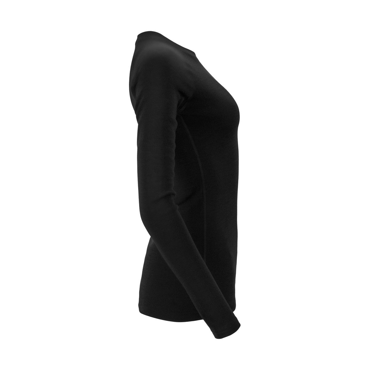 Aclima WarmWool Crewneck uldundertrøje, dame (Jet Black)