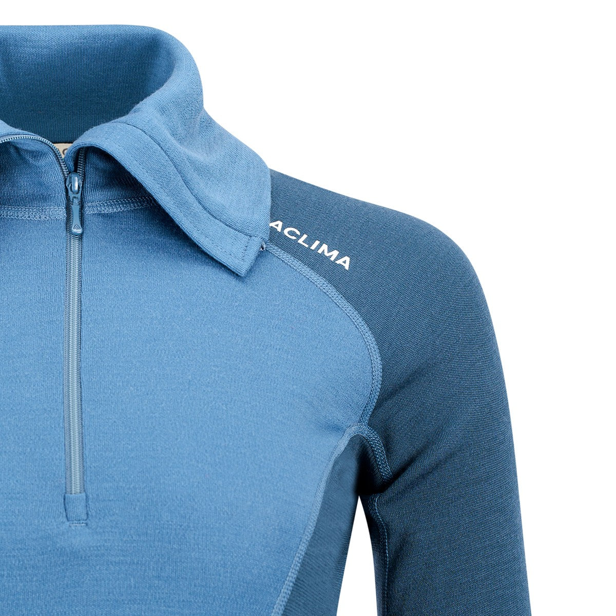 Aclima WarmWool Polo uldundertrøje, dame (Blue Fusion / Midnight Navy)