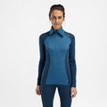 Aclima WarmWool Polo uldundertrøje, dame (Blue Fusion / Midnight Navy)