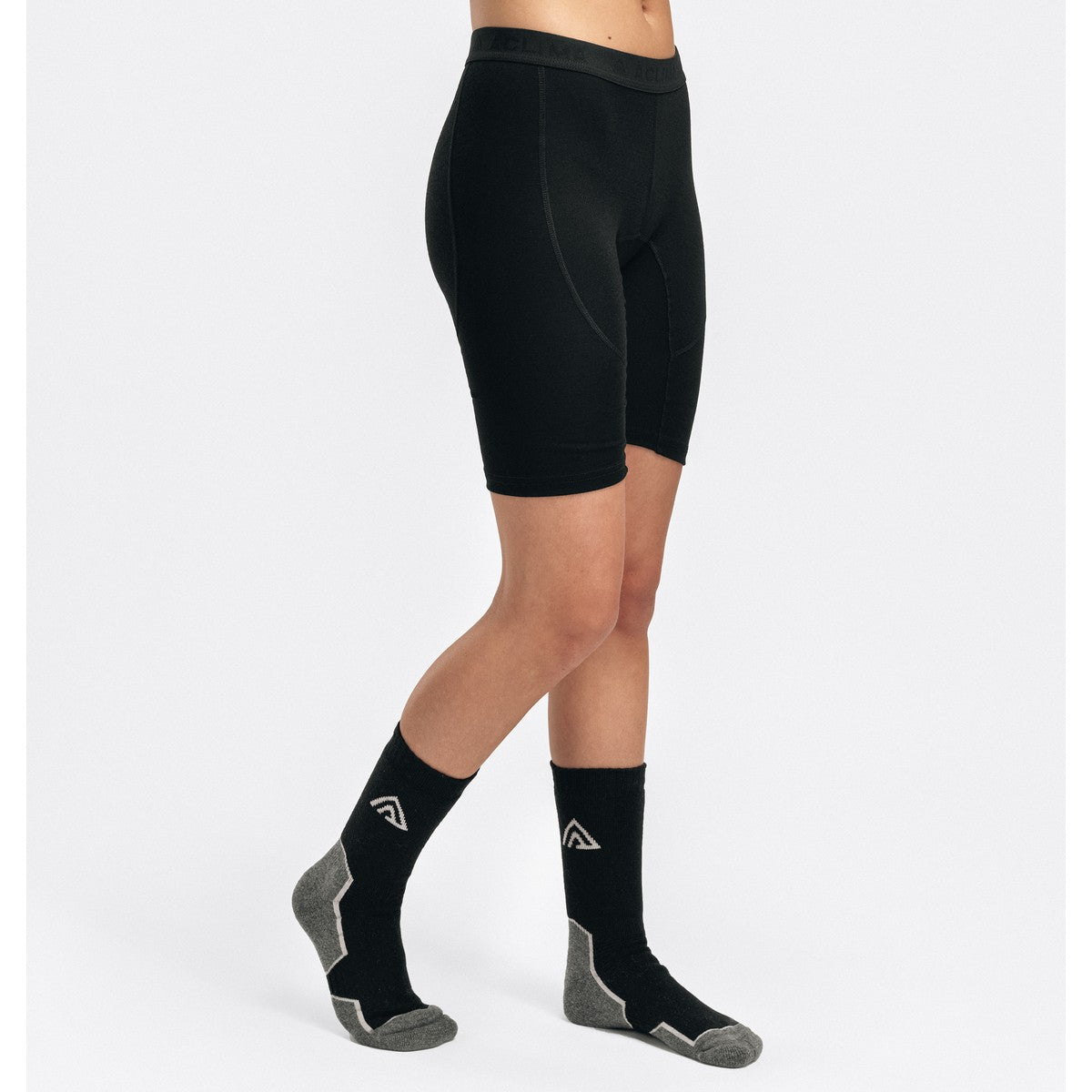 Aclima WarmWool Shorts Long, dame (Jet Black)