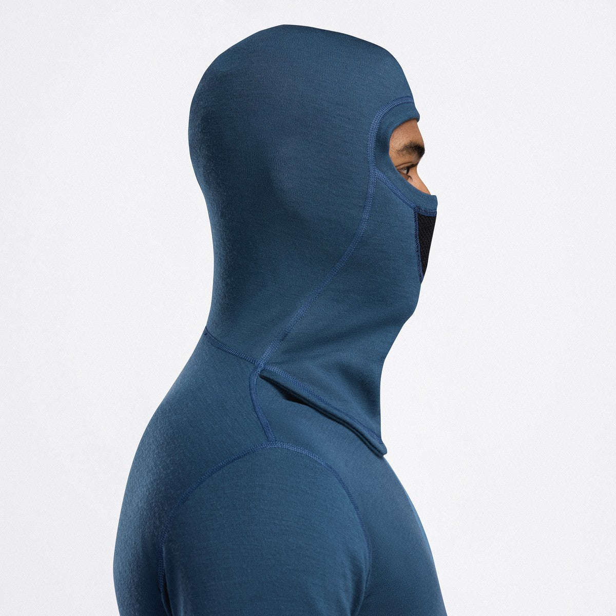 Aclima WarmWool Hoodsweater w/Zip uldtrøje, herre (Blue Fusion / Midnight Navy)
