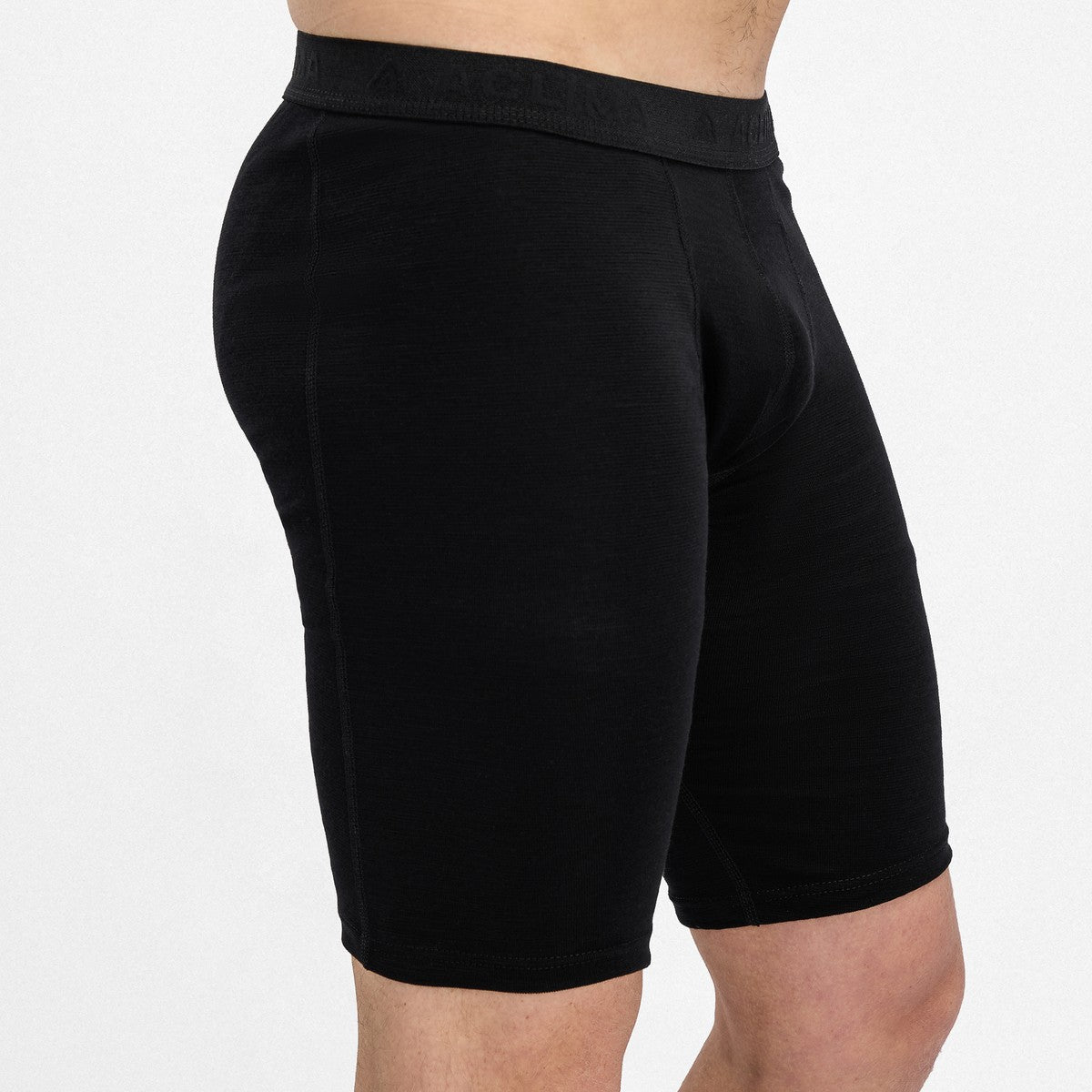 Aclima WarmWool Shorts Long underbukser, herre (Jet Black)