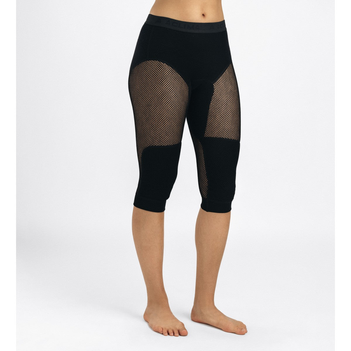 Aclima WoolNet Longs 3/4, dame (Jet Black)