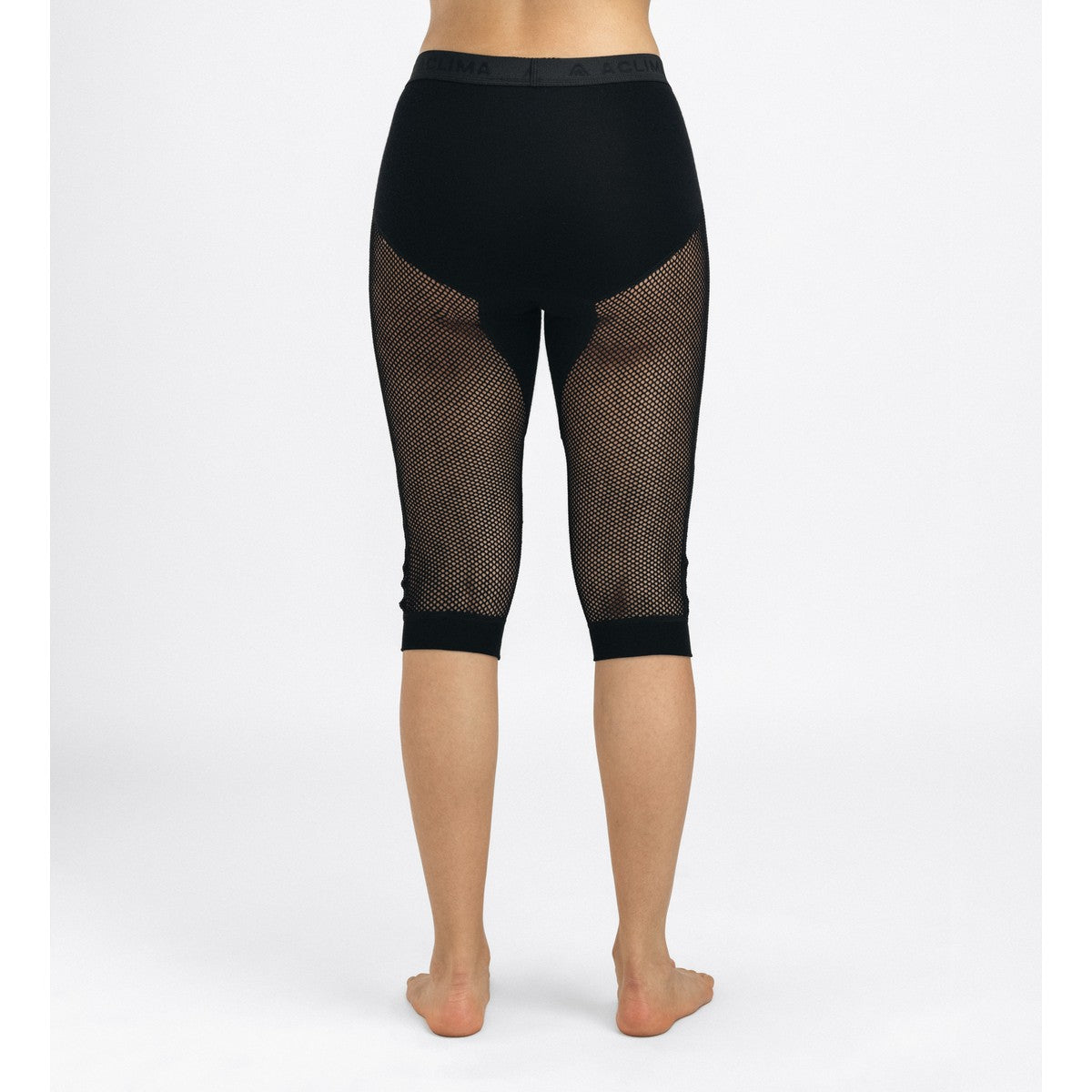 Aclima WoolNet Longs 3/4, dame (Jet Black)