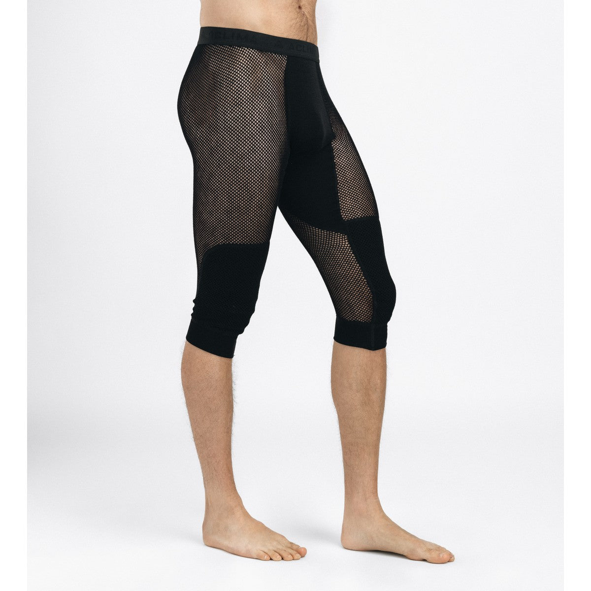 Aclima WoolNet Longs 3/4 lange underbukser, herre (Jet Black)