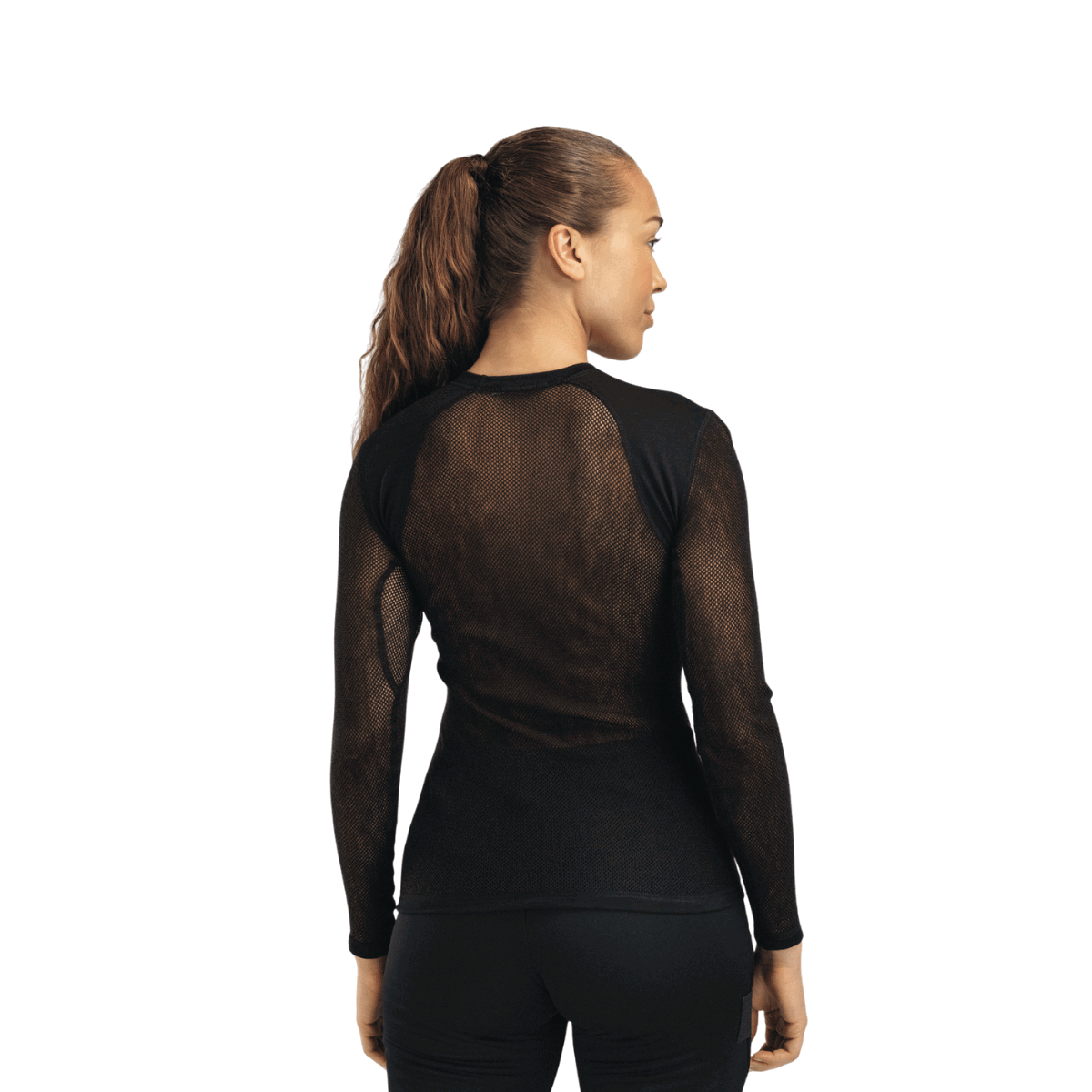 Aclima WoolNet Light Crewneck netundertrøje, dame (Jet Black)