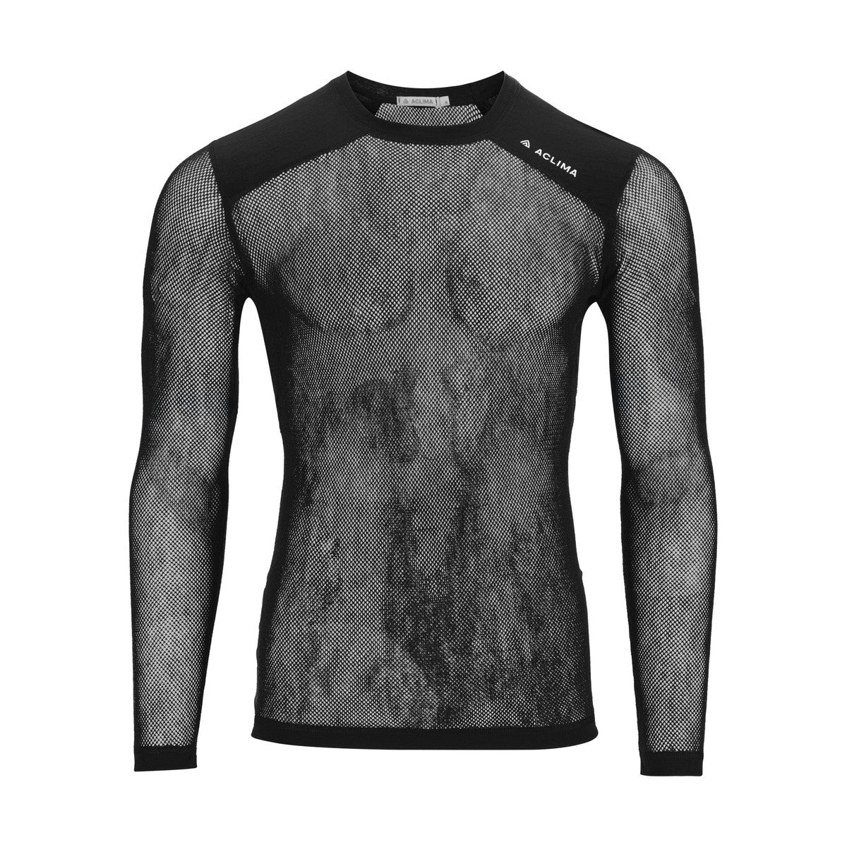 Aclima WoolNet Light Crewneck netundertrøje, herre (Jet Black)