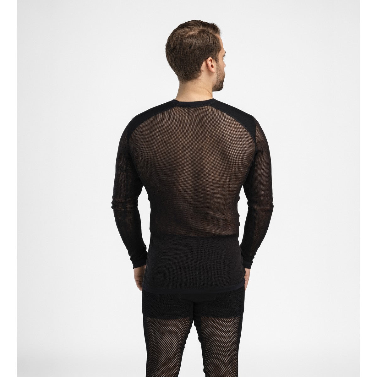 Aclima WoolNet Light Crewneck netundertrøje, herre (Jet Black)