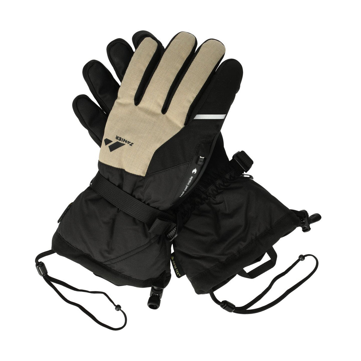 Zanier Ride.GORE-TEX Glove ZA2052 skihandsker (Black / Beige)