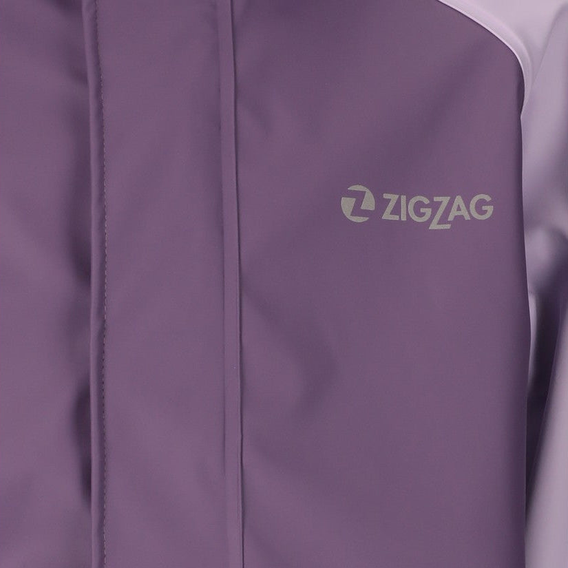 ZigZag Augus regnsæt med fleece, junior (Grape Compote)