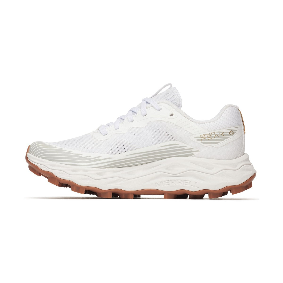 Merrell Agility Peak 6 vandre- og trailsko, dame (White / Gum Multi Colored)
