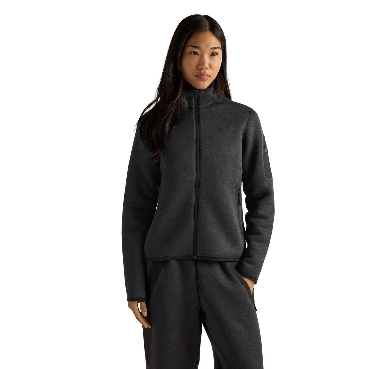 Arc'teryx Covert Cardigan fleece, dame (Black Heather)